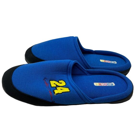 Nascar Slippers 24 New in Box (damaged box) blue Men's Size 10 Jeff Gordon Blue - Picture 5 of 15